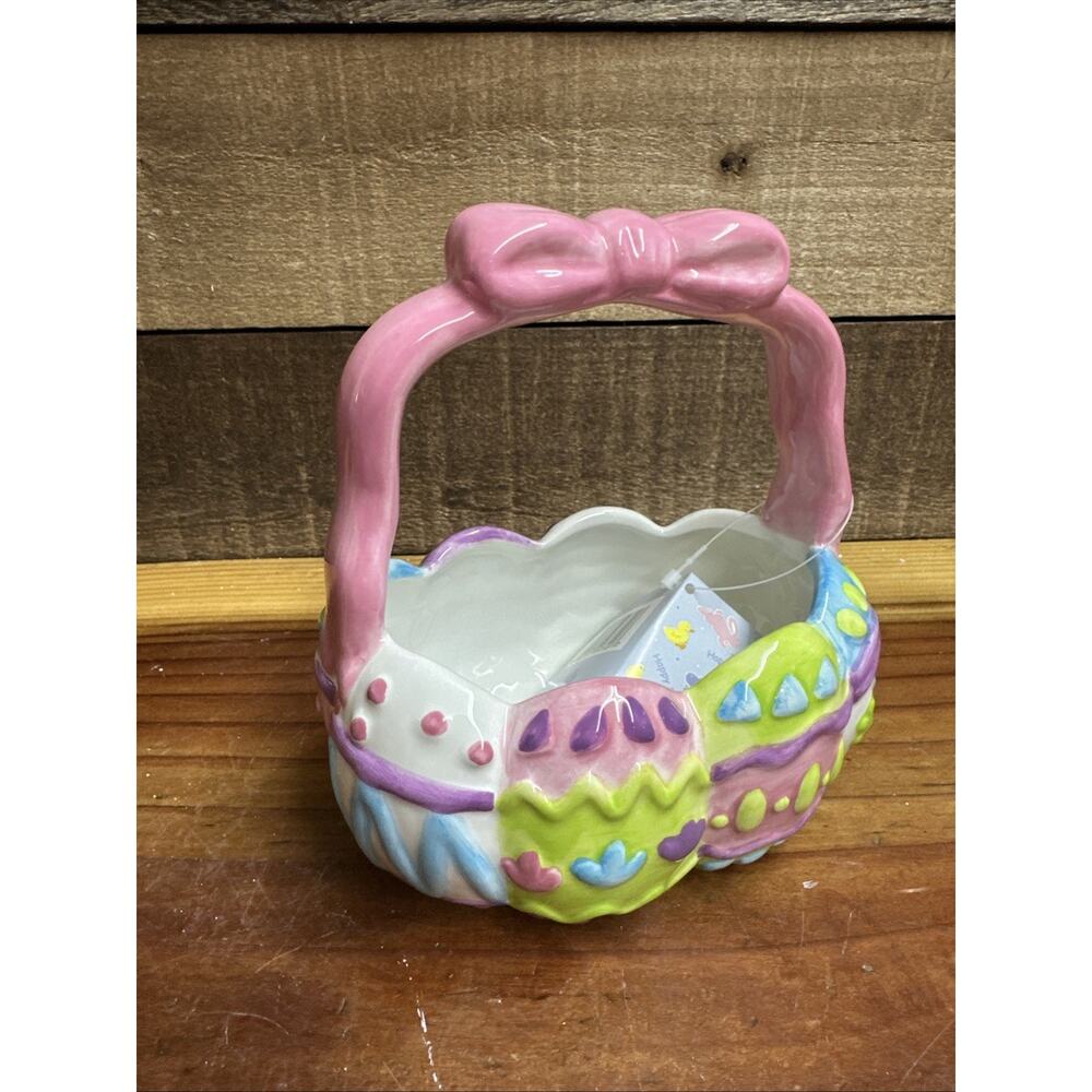 Burton And Burton Easter Basket Candy Dish In Box
